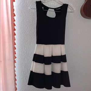 Black and white dress